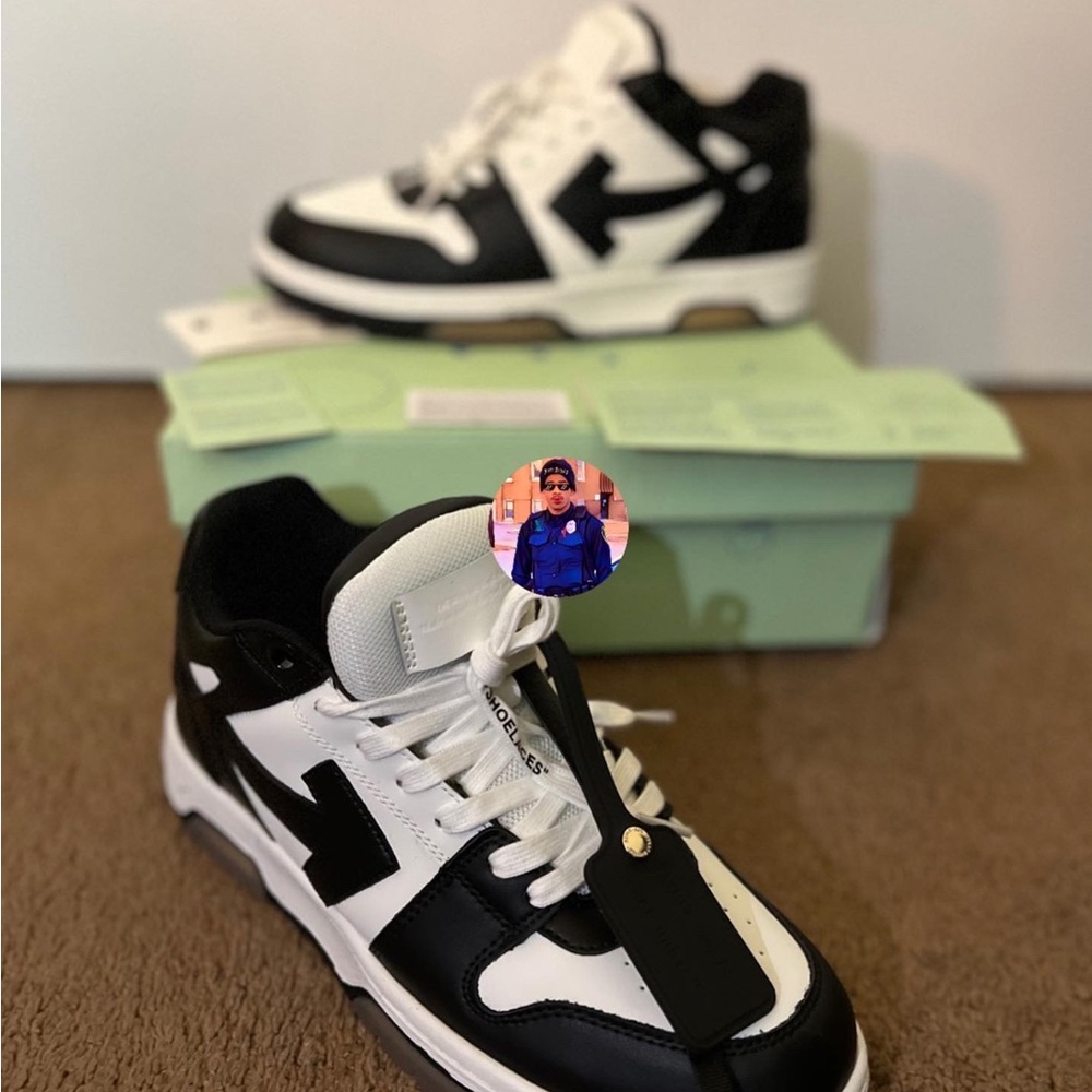 Off White - Out of Office Leather Sneakers